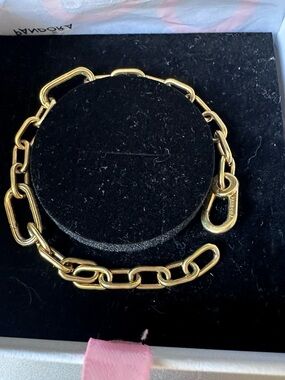 Pandora small-link 14k gold plated bracelet